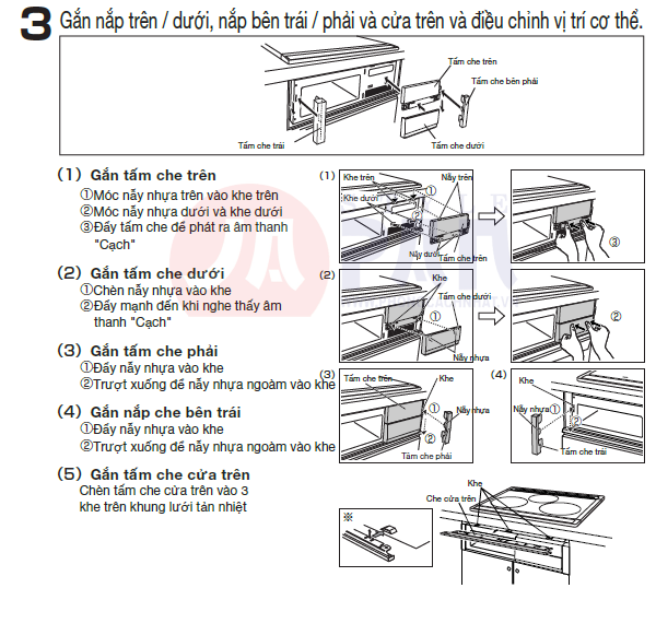 Hướng dẫn sử dụng bếp từ Mitsubishi CS-G318M và CS-G32M nội địa Nhật – Phong Cách Nhật 5 Tấm chắn bếp từ nội địa Nhật chống dầu mỡ