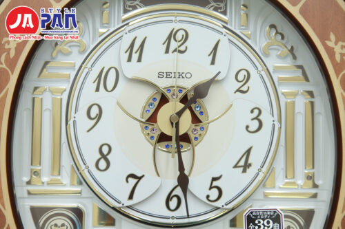 Đồng hồ treo tường Seiko RE580B | Khảm gỗ tự nhiên 26 Dong ho treo tuong Seiko RE580B 11