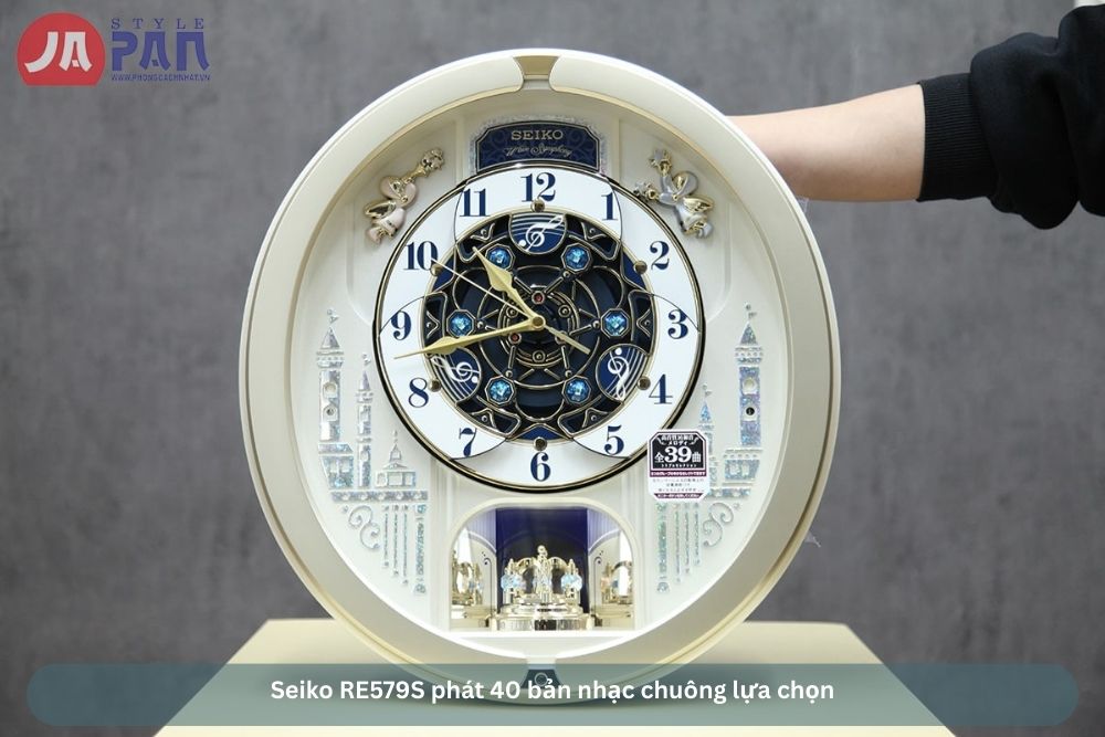 Seiko RE579S phát 40 bản nhạc chuông lựa chọn