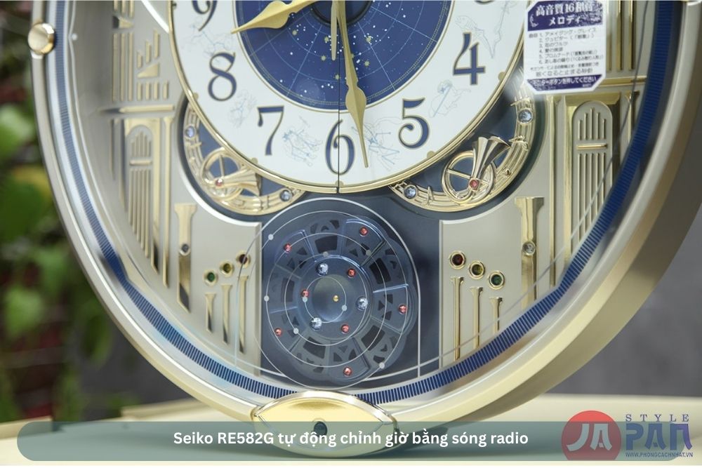 Seiko RE582G tự động chỉnh giờ bằng sóng radio