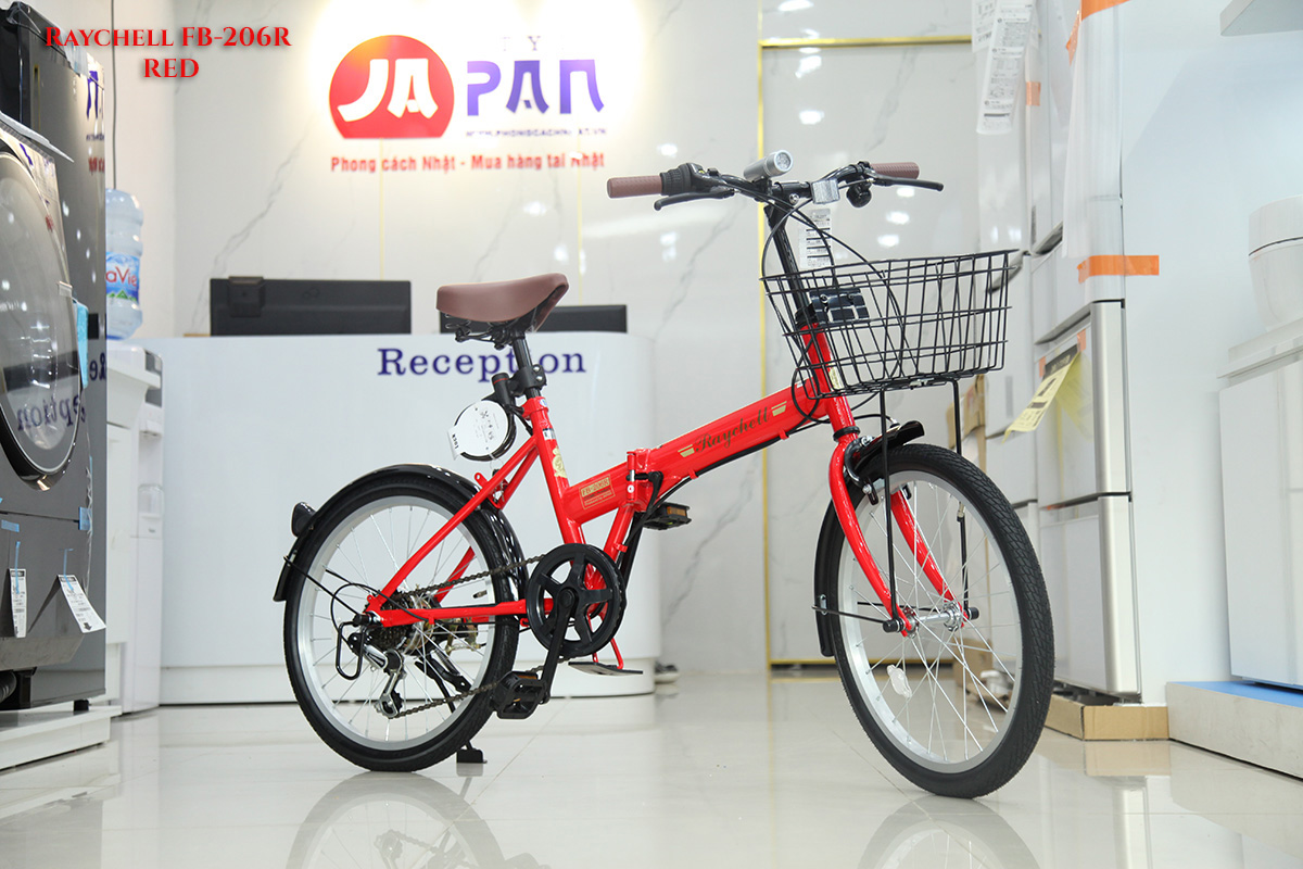 Khám phá sự tiện lợi và chất lượng với xe đạp gấp Nhật Otomo Raychell 13 Raychell FB 206R RED 1