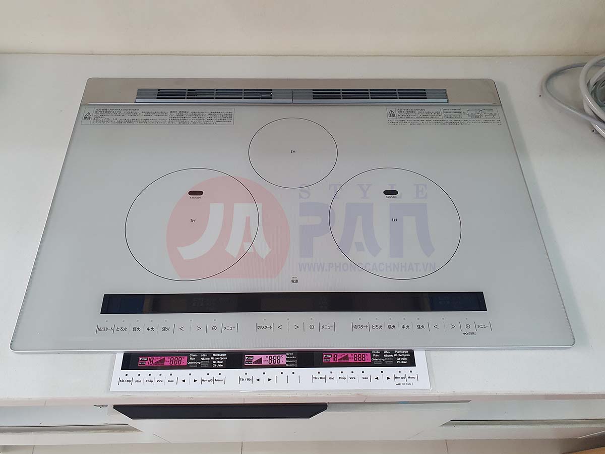 Bếp từ Hitachi HT-M8STWF | Kính tràn viền, lò nướng cải tiến 27 Bảng điều khiển cảm ứng toàn phần HT-M8STWF