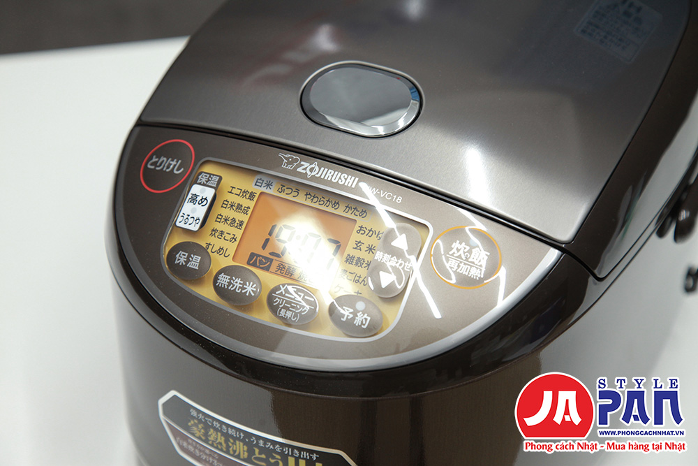 Nồi cơm điện Zojirushi NW-VC18-TA nội địa Nhật 8 Nồi cơm điện Zojirushi NW-VC18-TA