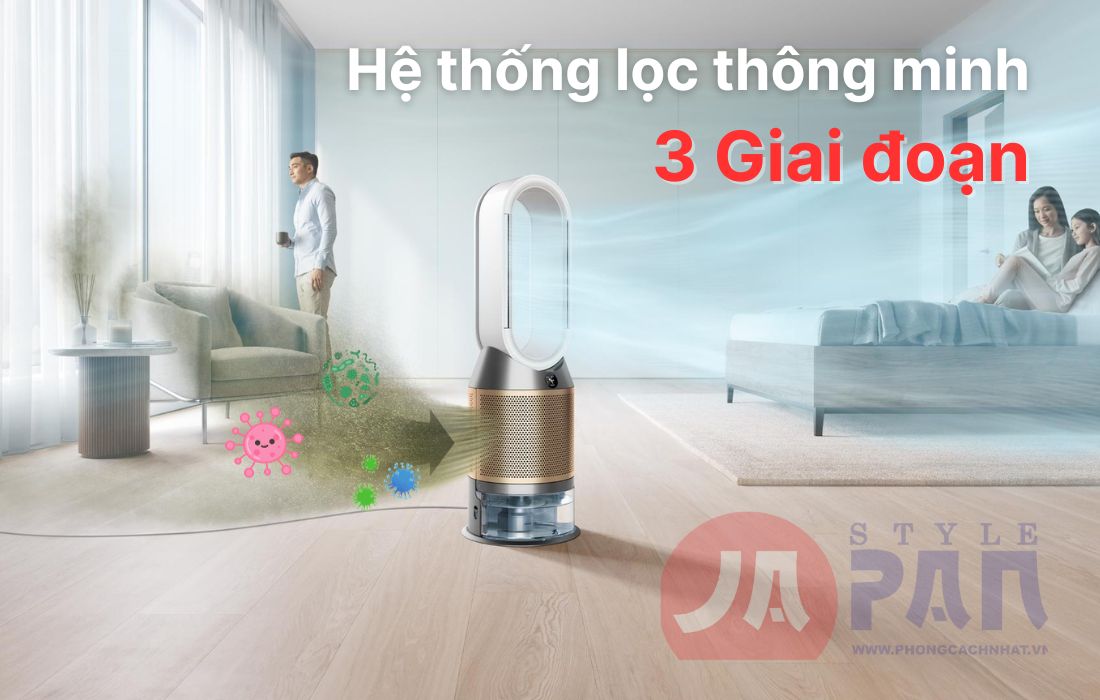 Lọc thông minh quạt không cánh Dyson Ph04 Nội Địa Nhật