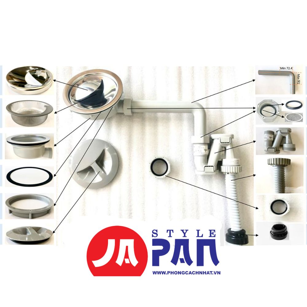 Chậu rửa bát Shigeru LE JSN-K 2F FS chậu 1 ray | Bề mặt hạt 3 Chậu rửa bát Shigeru LE JSN-K 2F FS chậu 1 ray | Bề mặt hạt - Ảnh 3