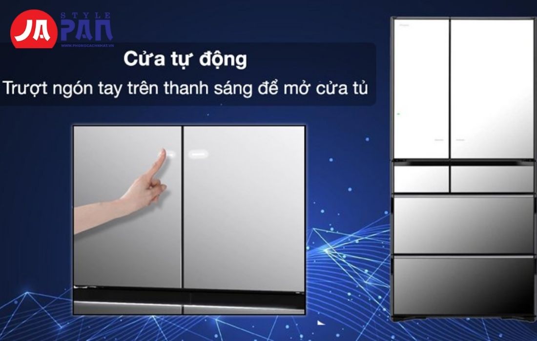 Cửa tự động tủ lạnh Hitachi