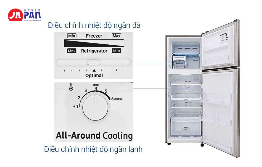 Tủ Lạnh Vẫn Chạy Nhưng Không Đông Đá - Nguyên Nhân Và Cách Khắc Phục 2 Chưa chọn đúng chế độ nhiệt cho tủ lạnh
