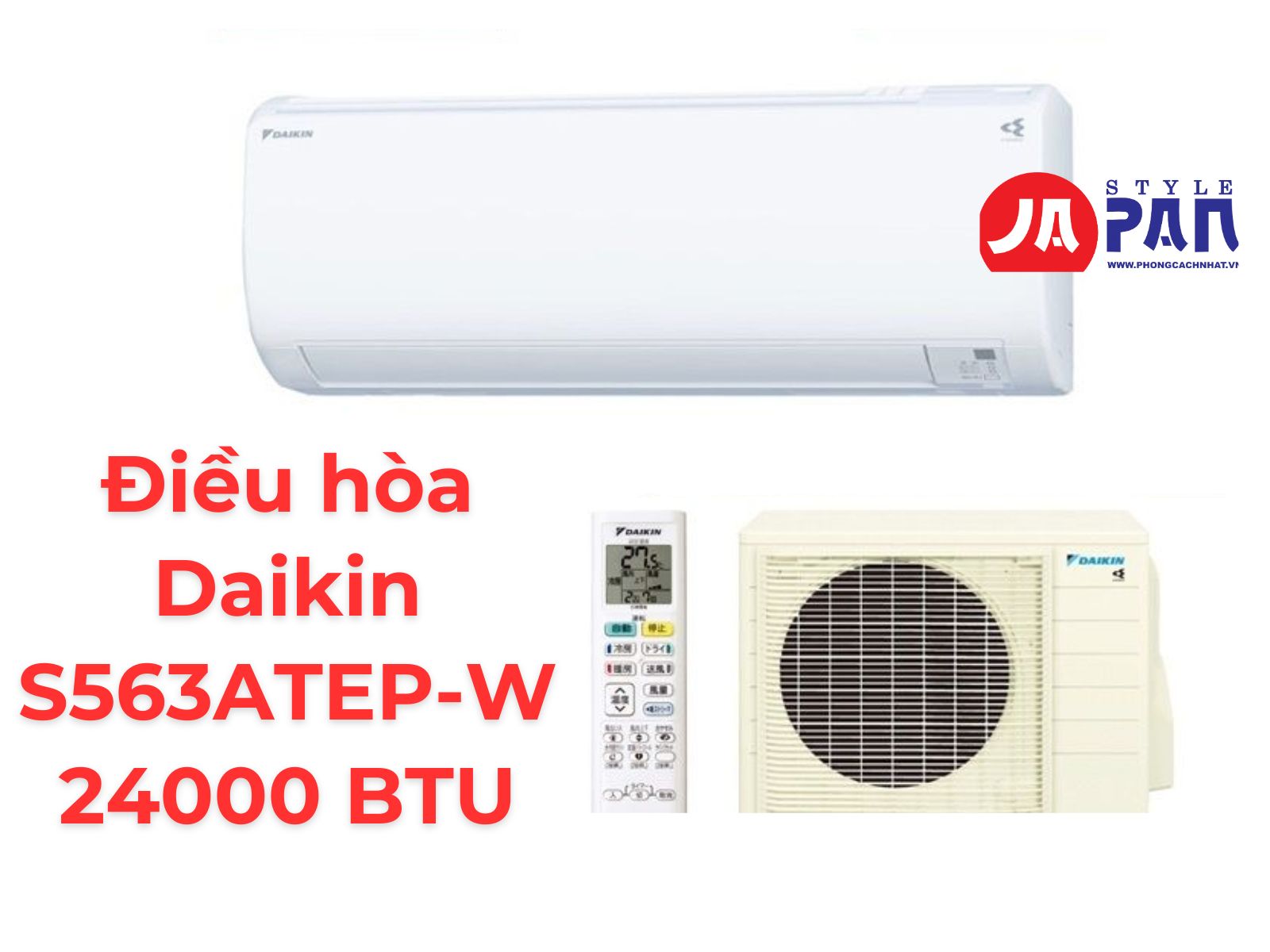 Điều hòa Daikin S563ATEP-W 24000 BTU nội địa Nhật