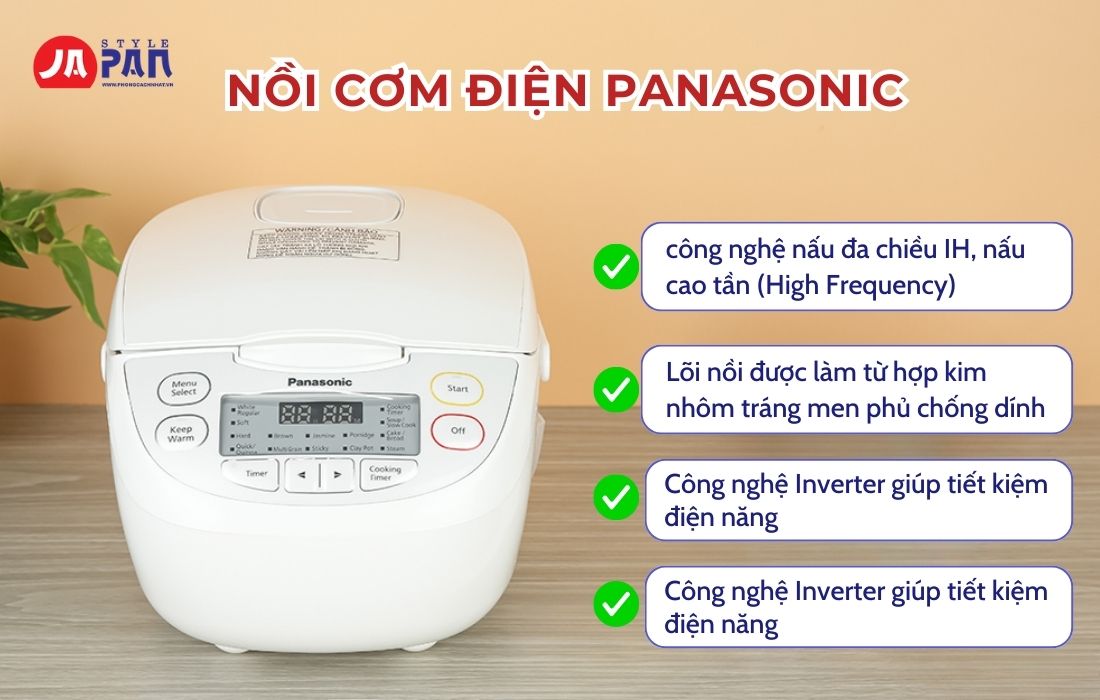 Nên Mua Nồi Cơm Điện Hãng Nào? Top 5 Nồi Cơm Điện Tốt Nhất 2025 4 Nên mua nồi cơm điện hãng nào - Nồi cơm điện Panasonic