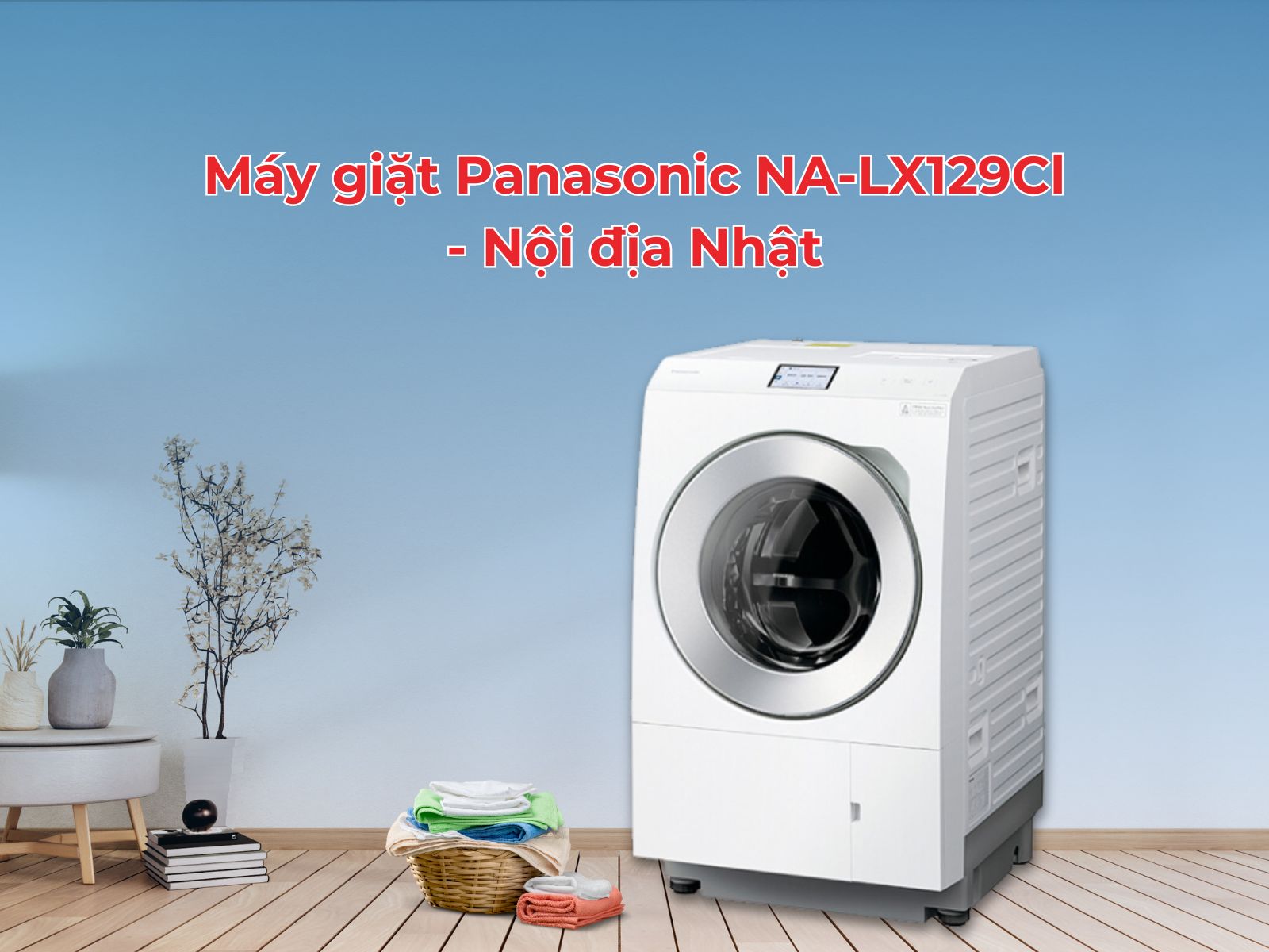 Máy giặt Panasonic NA-LX129CL giặt sấy tiện lợi