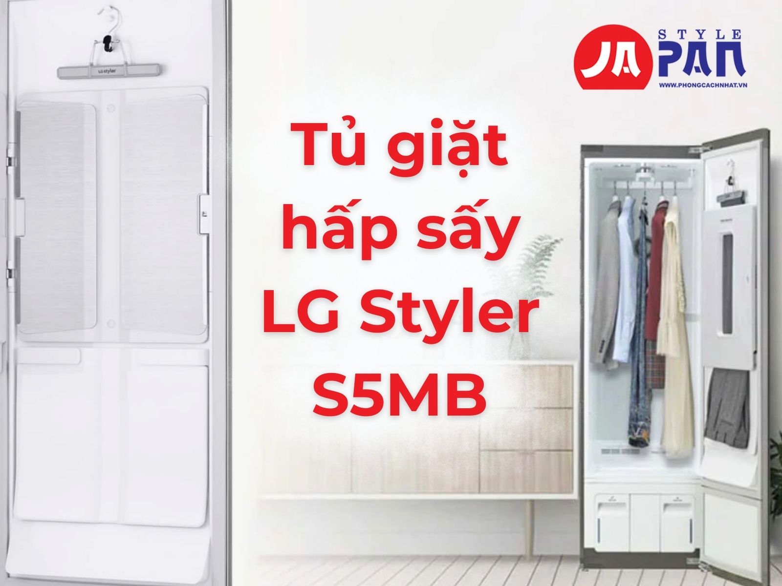 Tủ giặt hấp sấy LG Styler S5MB | Giặt 5 bộ 5 Tủ giặt hấp sấy LG Styler S5MB | Hàng cao cấp