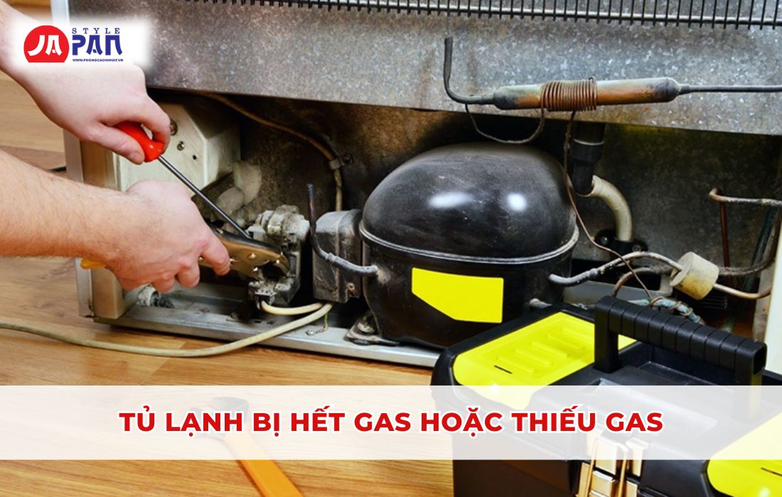 Tủ Lạnh Vẫn Chạy Nhưng Không Đông Đá - Nguyên Nhân Và Cách Khắc Phục 3 Tủ lạnh bị hết gas hoặc thiếu gas