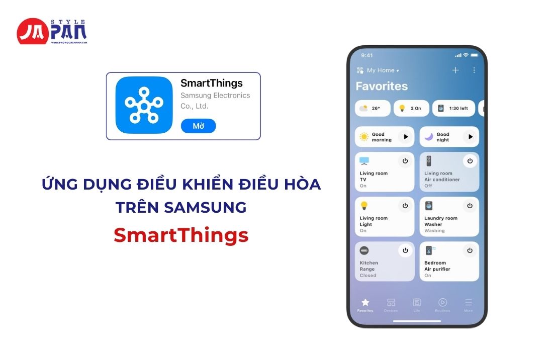 Top 7 App Điều Khiển Điều Hòa Bằng Điện Thoại Dễ Sử Dụng Nhất 3 Ứng dụng điều khiển điều hòa bằng điện thoại Samsung - SmartThings