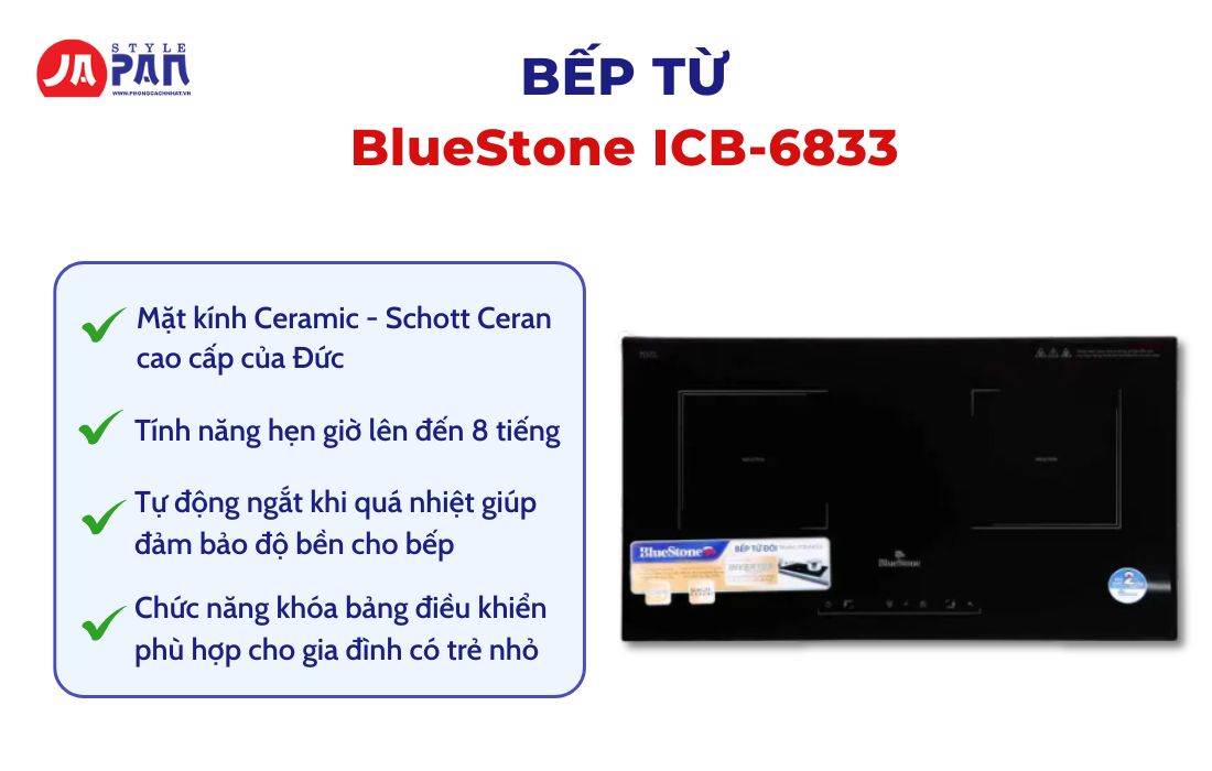 Nên Mua Bếp Từ Loại Nào Tốt Và Tiết Kiệm Điện? 6 Nên mua bếp từ loại nào tốt và tiết kiệm điện - Bếp Từ BlueStone ICB-6833