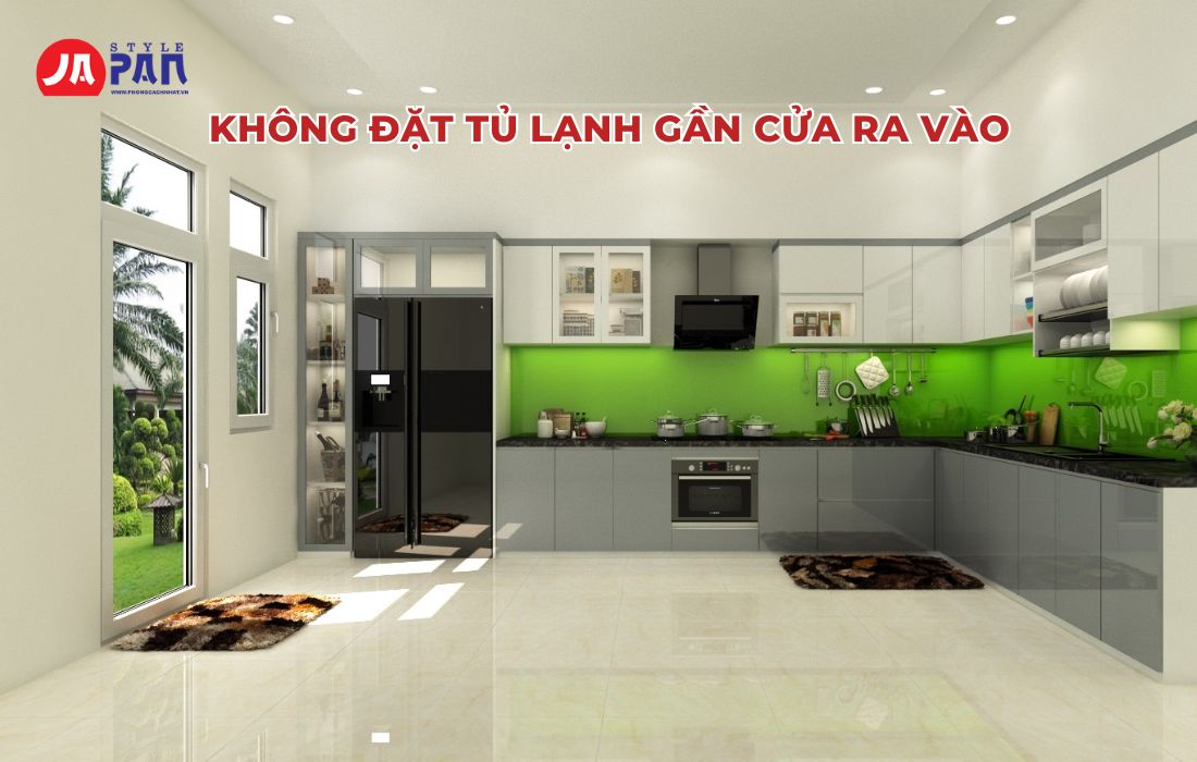 5 Điều Kiêng Kỵ Khi Đặt Tủ Lạnh Trong Nhà Có Thể Bạn Chưa Biết 3 Không đặt tủ lạnh gần cửa ra vào