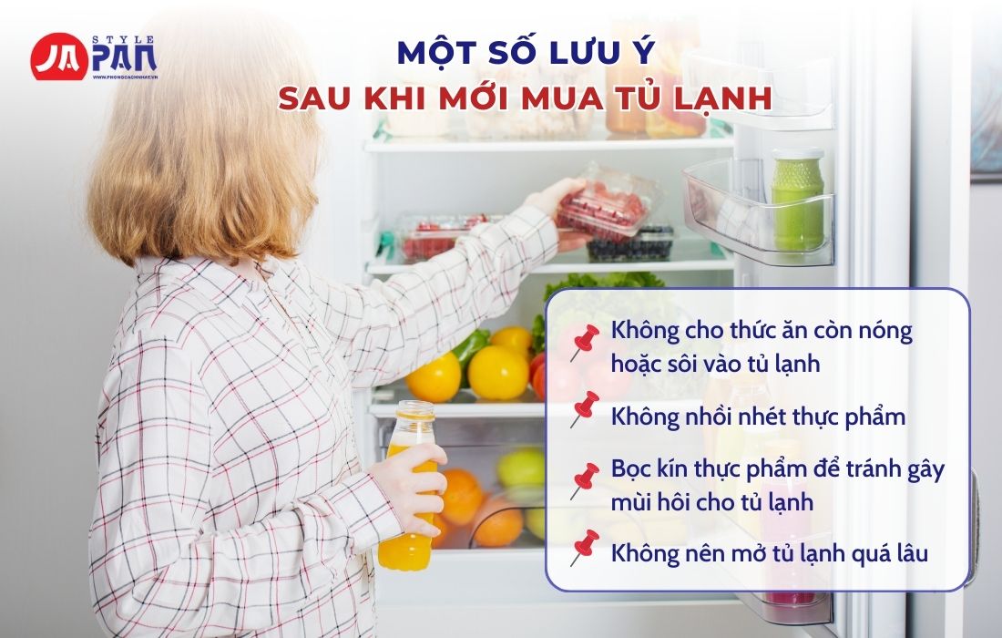Tủ Lạnh Mới Mua Về Nên Làm Gì - Những Lưu Ý Quan Trọng Bạn Nên Biết 4 Một số lưu ý khác sau khi mới mua tủ lạnh