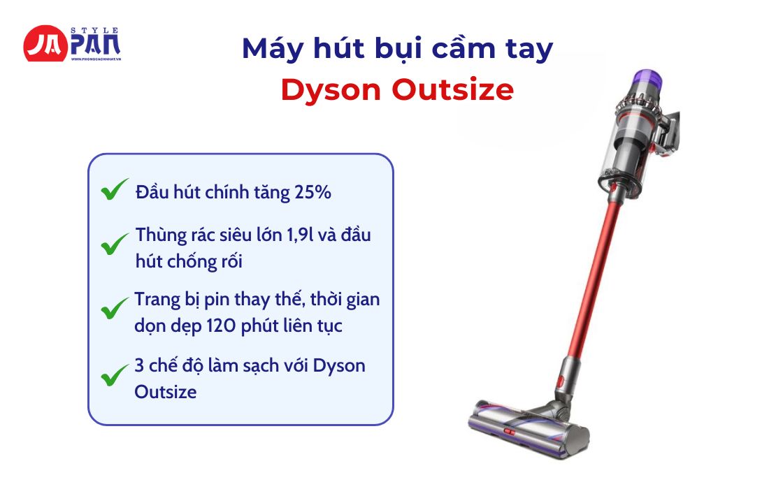 Nên Mua Máy Hút Bụi Cầm Tay Loại Nào? Top 5 Máy Hút Bụi Tốt Nhất 2 Nên mua máy hút bụi cầm tay loại nào - Máy hút bụi Dyson Outsize cầm tay