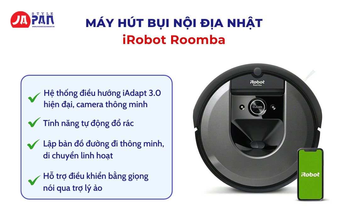 Top 6 Máy Hút Bụi Nội Địa Tốt Nhất Hiện Nay 5 Robot hút bụi lau nhà iRobot Roomba