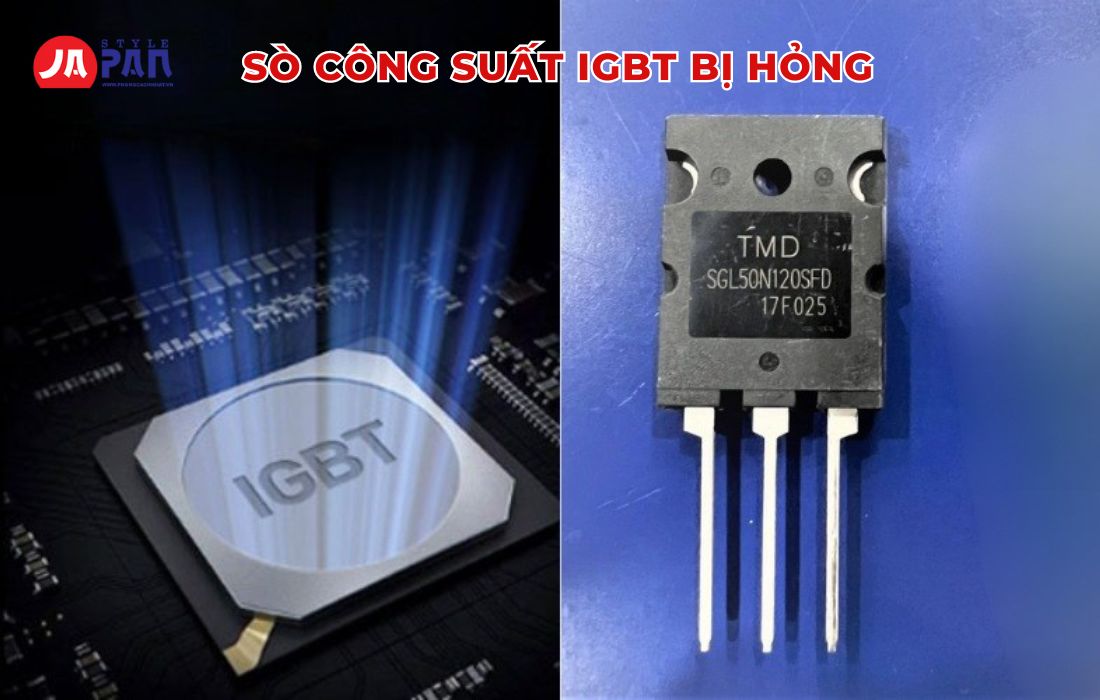 Bếp từ không lên nguồn do sò công suất IGBT bị hỏng