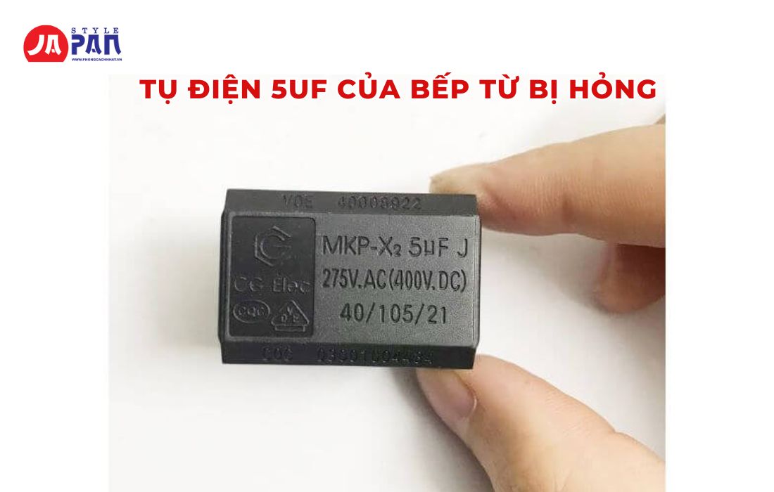 Tụ điện 5uF của bếp từ bị hỏng