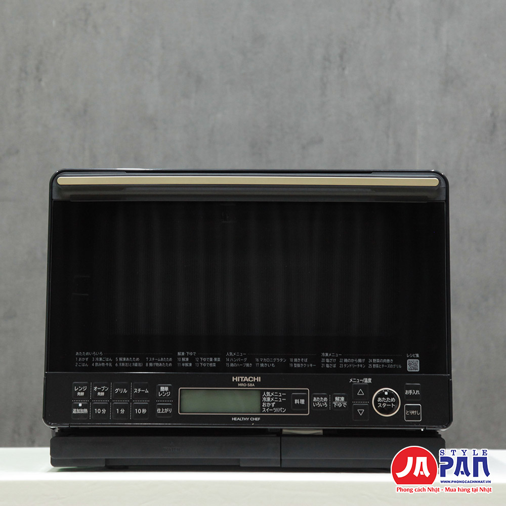 Lò vi sóng Hitachi MRO-S8A (K) màu đen - Nướng đối lưu 4 Lò vi sóng Hitachi MRO-S8A (K)