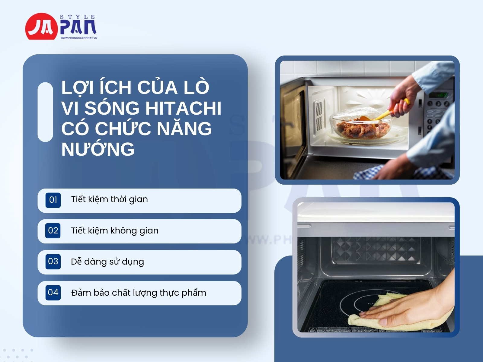 Lò Vi Sóng Hitachi Có Nướng Được Không? Khám Phá Tính Năng Và Lợi Ích 3 Lợi ích của lò vi sóng Hitachi có chức năng nướng