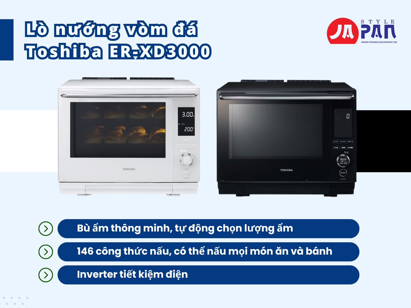 Lò Vi Sóng Hitachi Có Nướng Được Không? Khám Phá Tính Năng Và Lợi Ích 1 Mẫu Lò nướng vòm đá Toshiba ER-XD3000 (K) New 2023