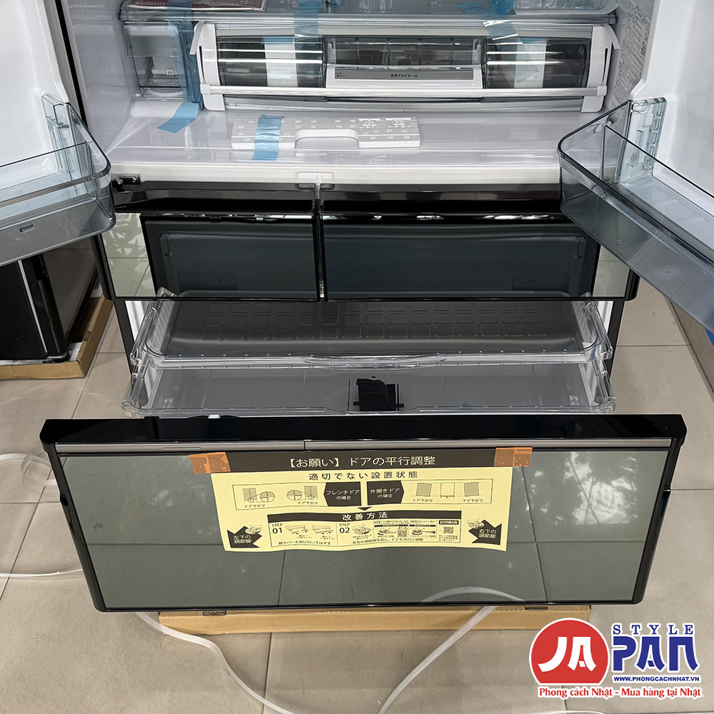 Tủ lạnh Hitachi R-WXC74W-X | Dung tích 735L 8 Tủ lạnh Hitachi R-WXC74W (7)