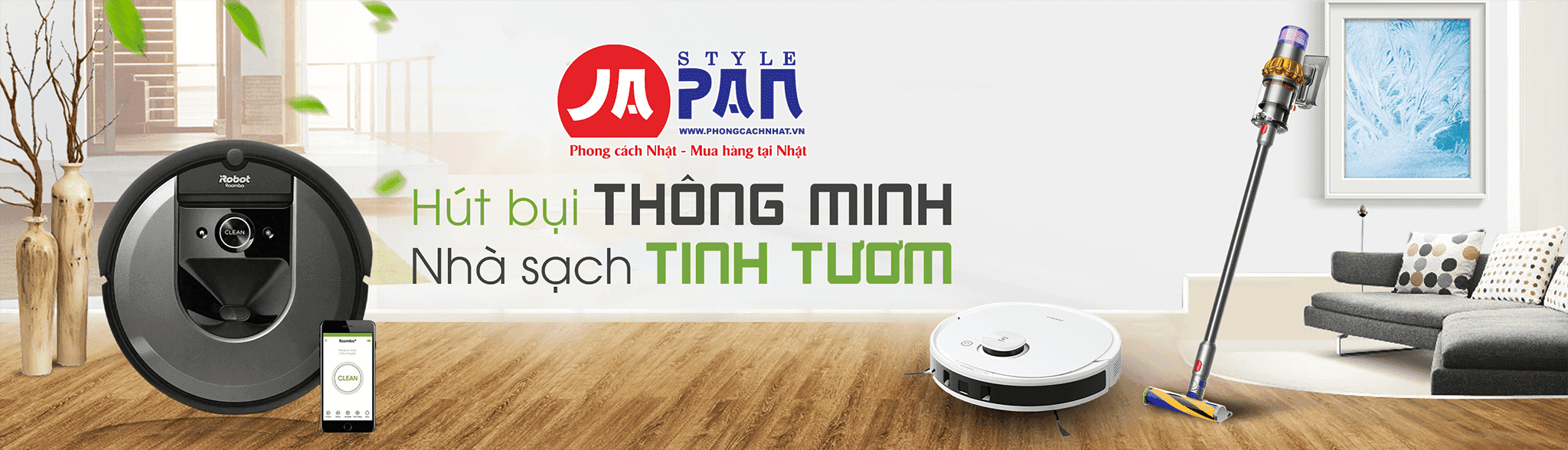 Banner máy hút bụi nội địa Nhật