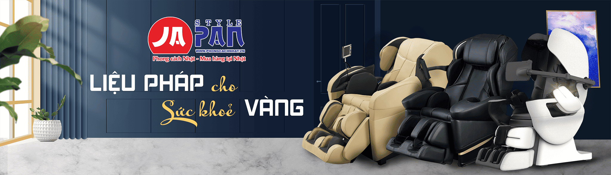 Banner ghế massage Nội địa Nhật