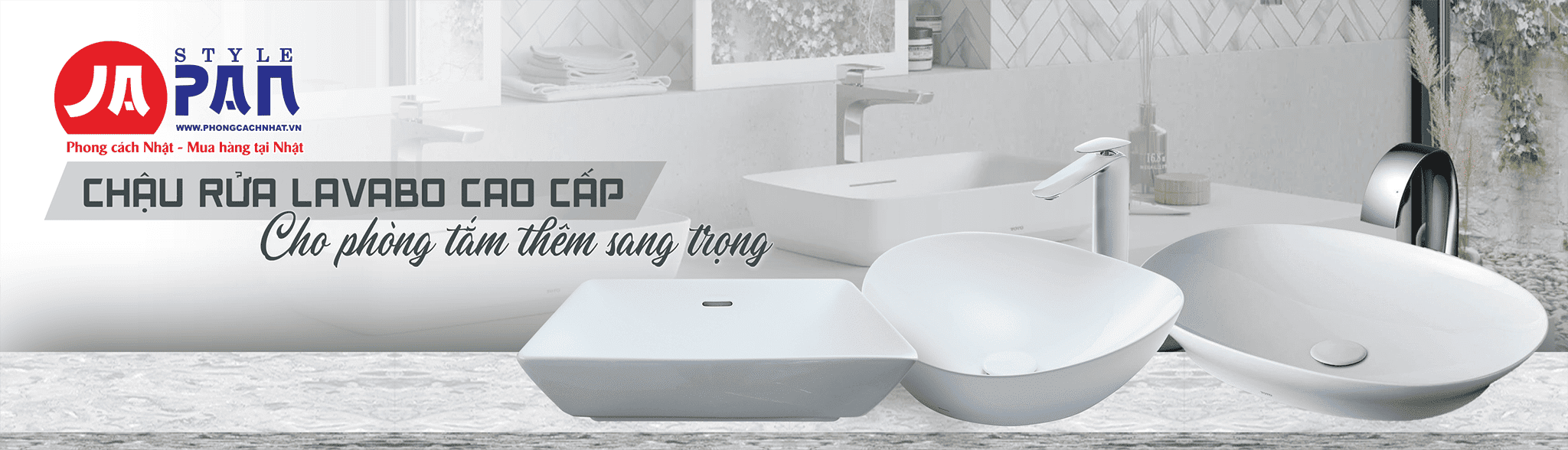 chậu Lavabo nội địa Nhật với men sứ cao cấp
