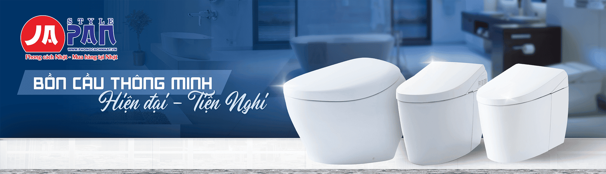Banner bồn cầu thông minh nội địa Nhật