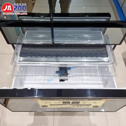 Ngăn đông dưới tủ lạnh Hitachi R-WXC74X
