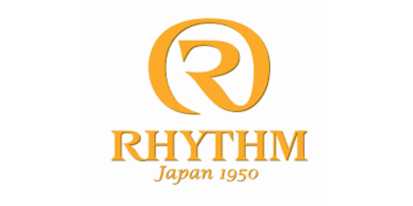 Logo thương hiệu RHYTHM đồng hồ Nhật Bản