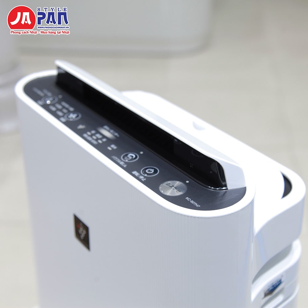 Máy lọc không khí Sharp KC-50TH7-W | Lọc bụi, tạo ẩm, vận hành êm ái 11 Bảng điều khiển của máy lọc không khí Sharp KC-50TH7-W