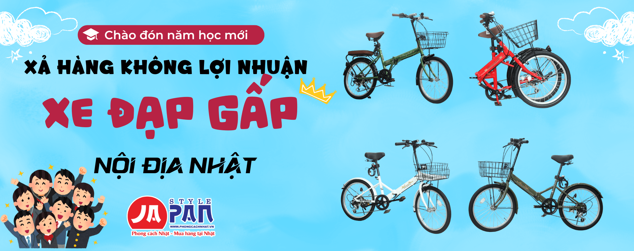 Trang chủ 9 Banner khuyến mãi xe đạp nhật T9-2025
