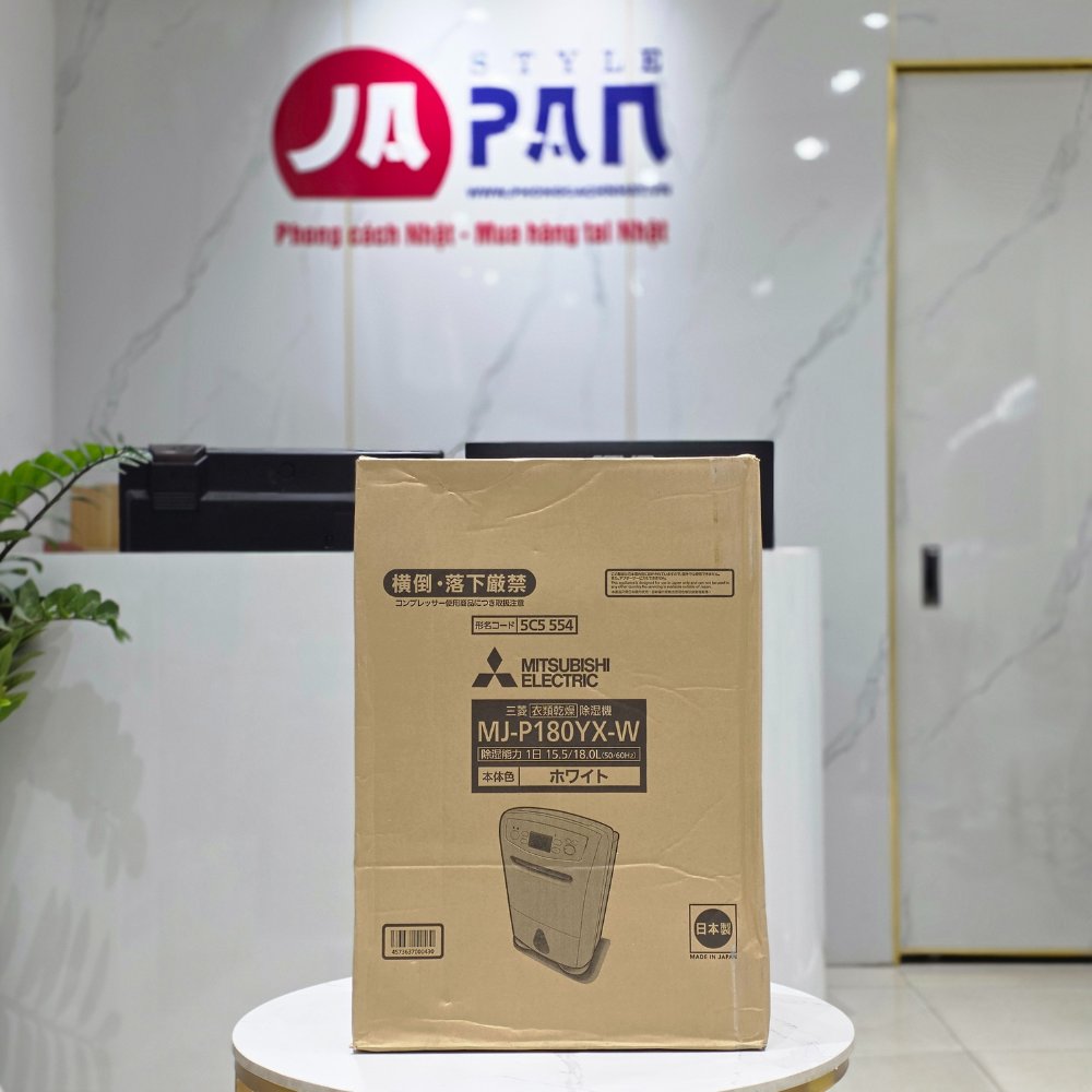 Máy hút ẩm chân voi Mitsubishi MJ-P180YX - Made in Japan - Model mới nhất 2026 2 Mitsubishi MJ-P180YX là hàng mới 100% nguyên thùng