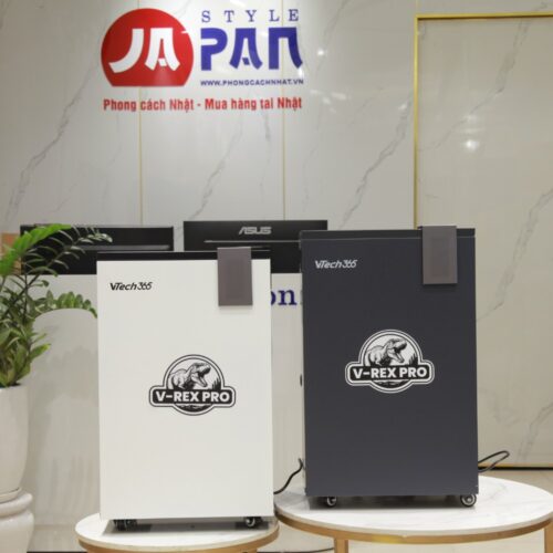 Hai phiên bản màu trắng và đen của máy hút ẩm Vtech365 VT-HA600-CN