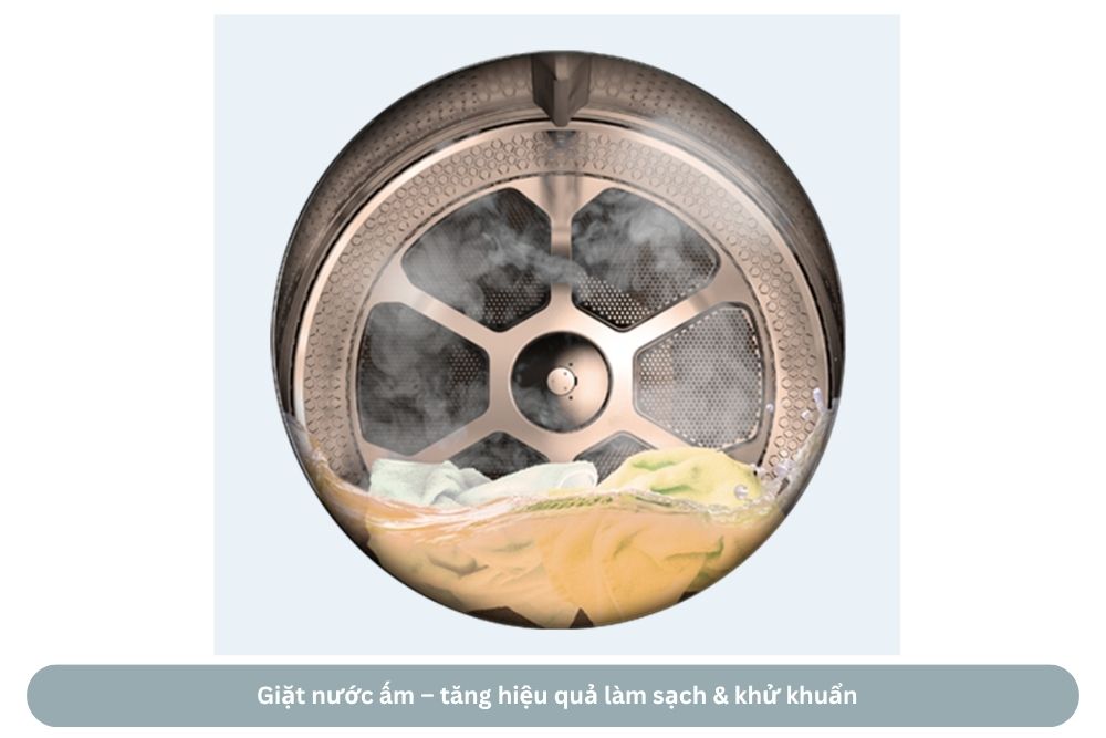 Giặt nước ấm – tăng hiệu quả làm sạch