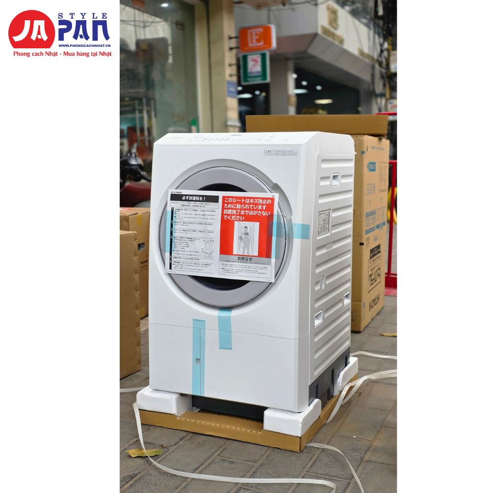 Máy Giặt Hitachi BD-SX130ML | Giặt 13kg, sấy 7kg, model 2026 4 ngoại hình máy Giặt Hitachi BD-SX130ML trắng